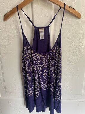 ⚡️5 for $25⚡️In Bloom Cute Racerback Flowy Tank XL